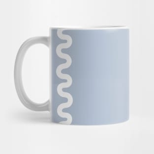 Wavy Lines - Blue White Mug